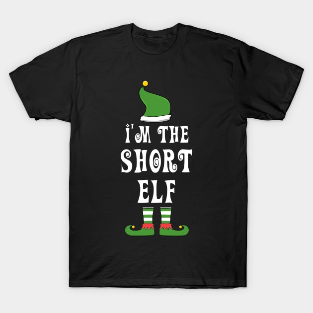 Short Elf for Matching Family Christmas Group T-Shirt by jkshirts